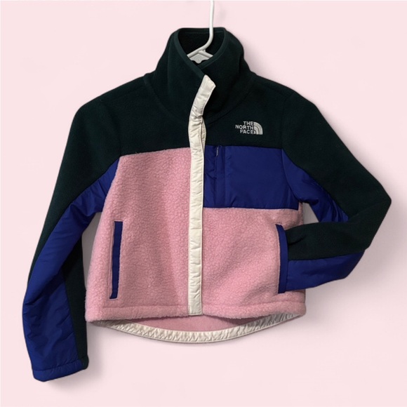 NWT The North Face Girl’s Fleece Mashup Jacket in Cameo Pink SIZE 7/8